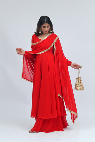 Aaliya Anarkali Sharara Set