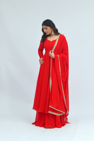 Aaliya Anarkali Sharara Set