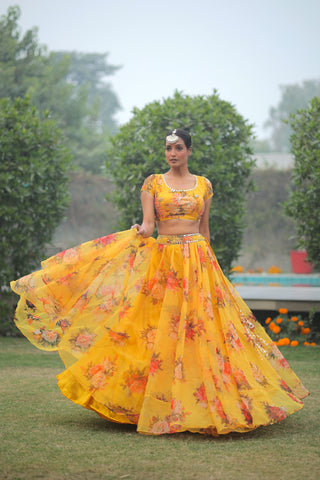 Gulbahar Floral Lehenga Set