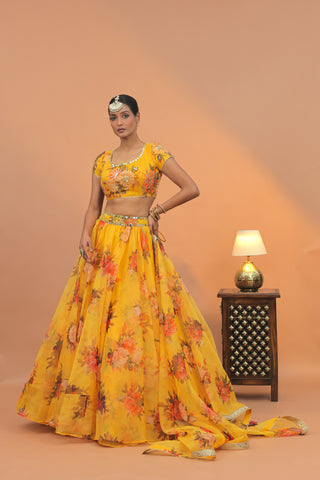 Gulbahar Floral Lehenga Set