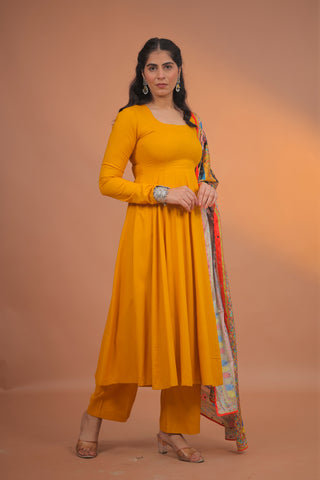 Meher Rayon Anarkali Set