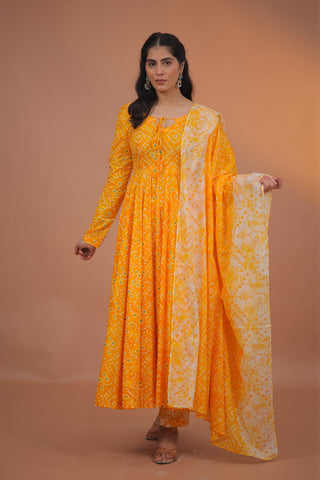 Aarohi Cotton Anarkali Set