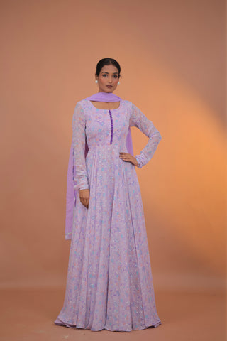 Liyana georgette Anarkali Set
