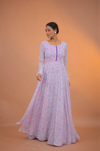 Liyana georgette Anarkali Set