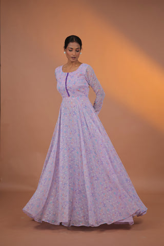 Liyana georgette Anarkali Set