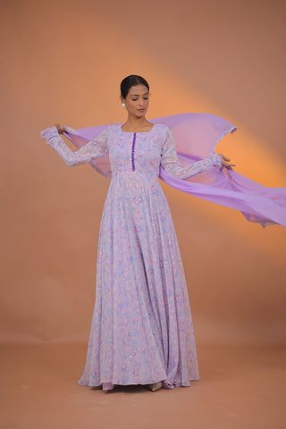 Liyana georgette Anarkali Set