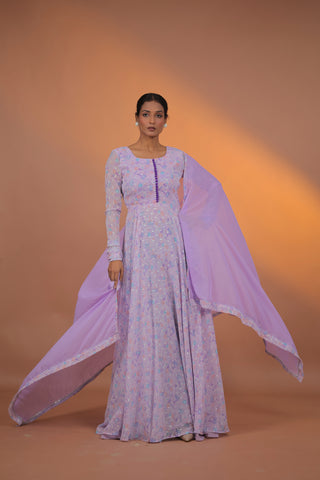 Liyana georgette Anarkali Set